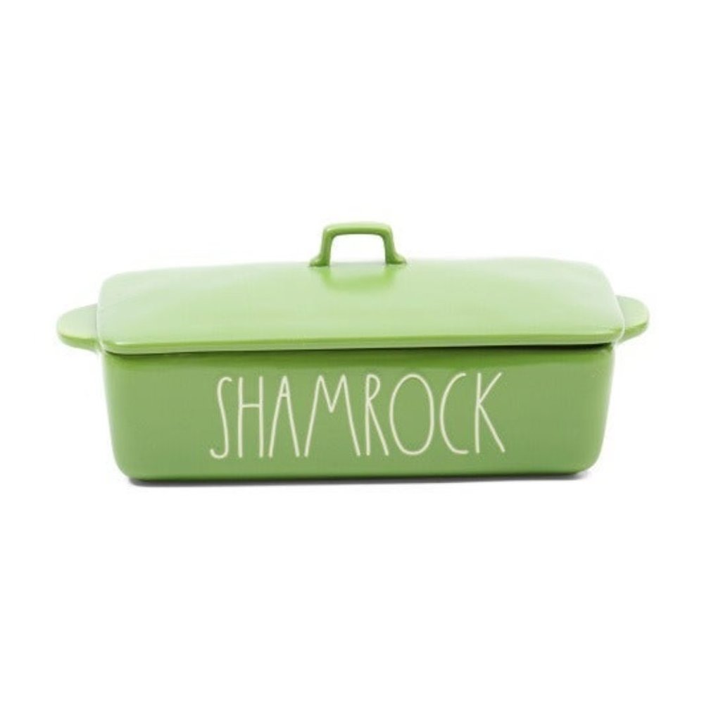 Rae Dunn  shamrock baking dish